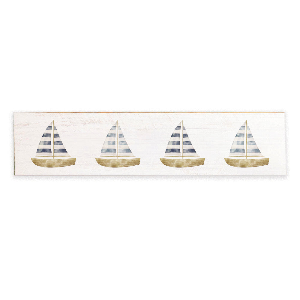 Sailboats Barn Wood Sign