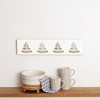 Sailboats Barn Wood Sign