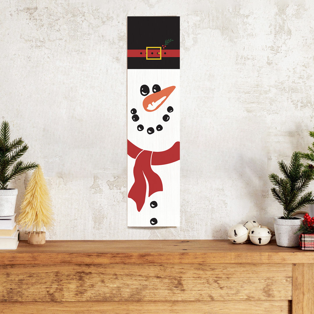 Snowman Barn Wood Sign