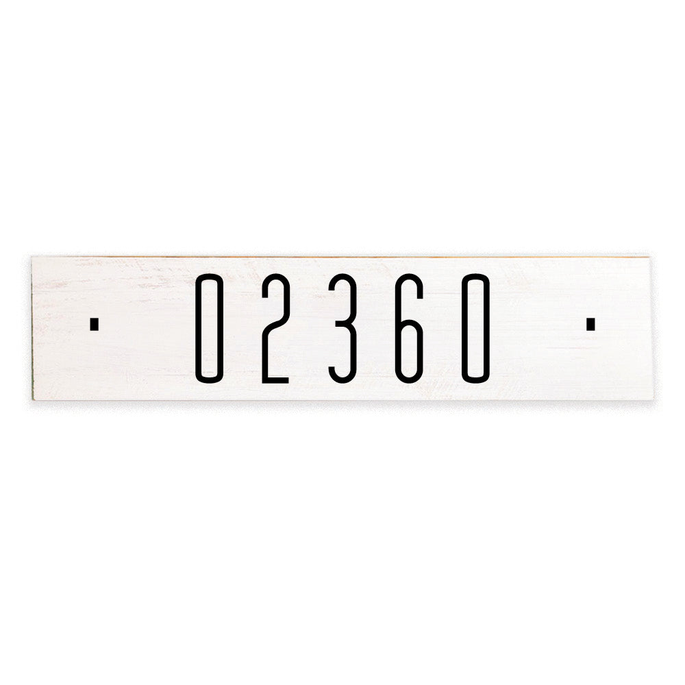 Zip Code Personalized Barnwood Sign