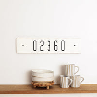 Zip Code Personalized Barnwood Sign