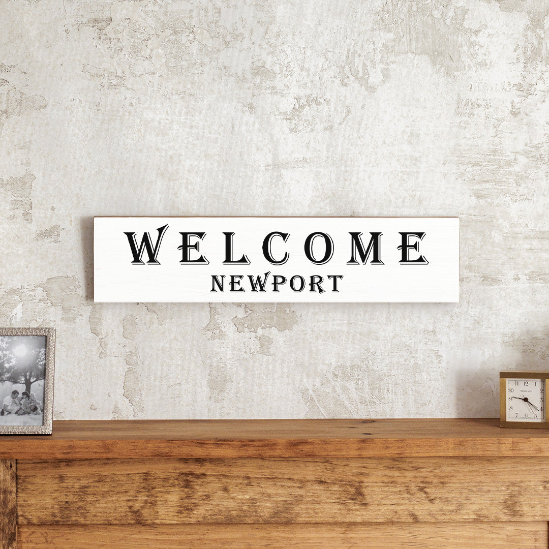 Welcome Personalized Barnwood Sign