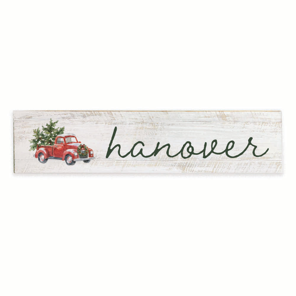 Holiday Truck Personalized Barn Wood Sign