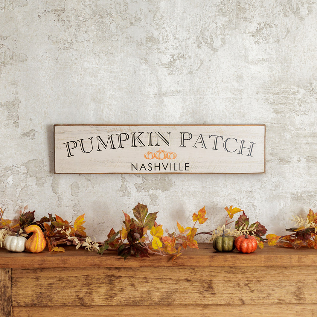 Personalized Pumpkin Patch Barn Wood Sign