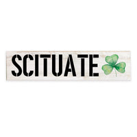 Watercolor Shamrock Personalized Barnwood Sign