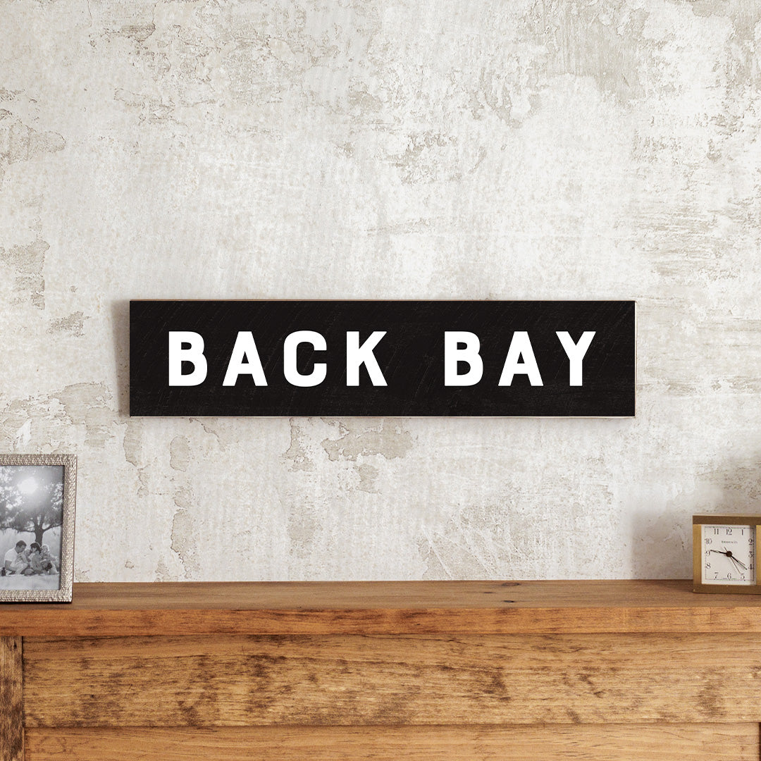 Personalized Classic Black with White Barn Wood Sign