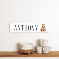 Bear Personalized Barnwood Sign