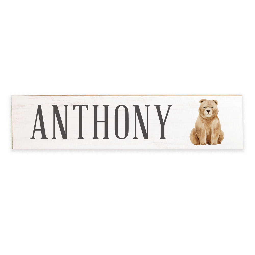 Bear Personalized Barnwood Sign