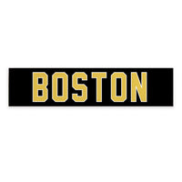 Black and Gold Boston Personalized Barnwood Sign