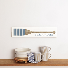 Load image into Gallery viewer, Personalized Striped Oar Barn Wood Sign
