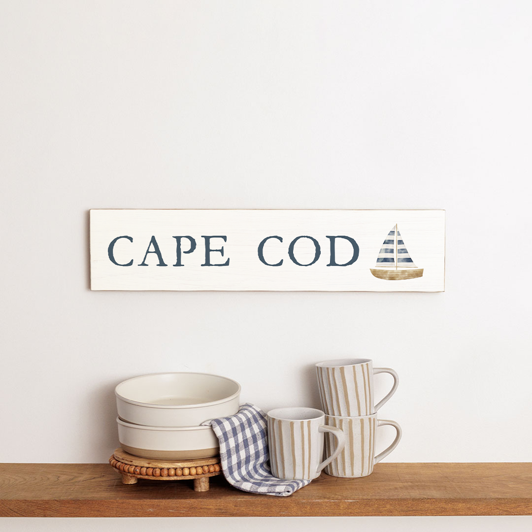 Personalized Watercolor Sailboat Barn Wood Sign