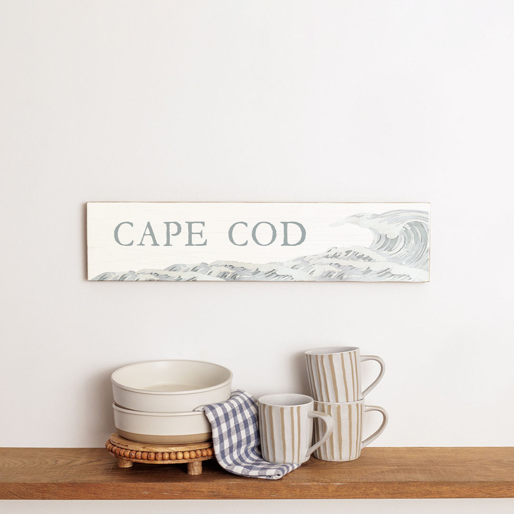 Personalized Wave Barn Wood Sign