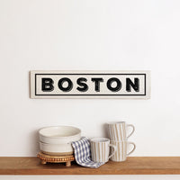 White and Black Personalized Barnwood Sign