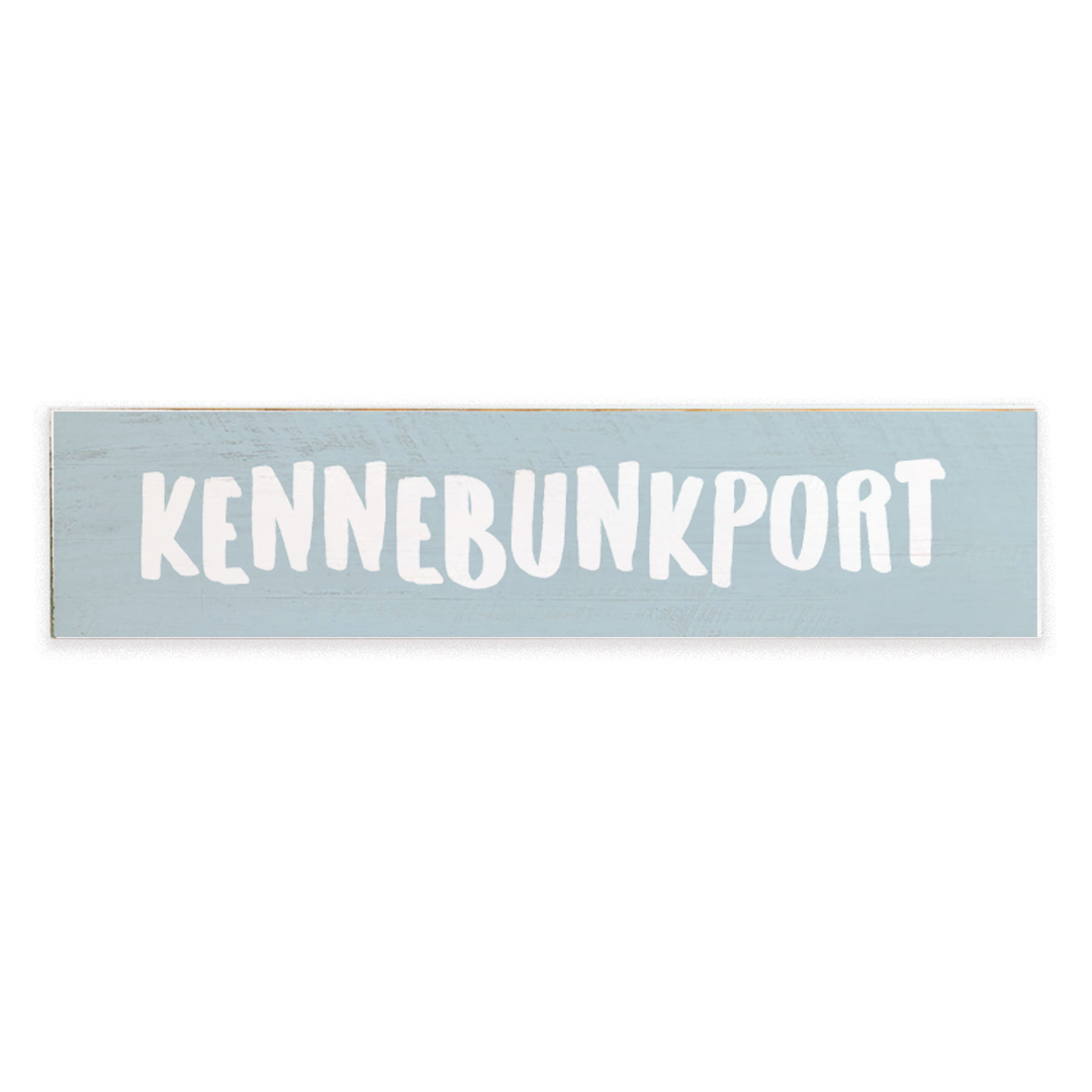 Personalized Light Blue and White Barnwood Sign