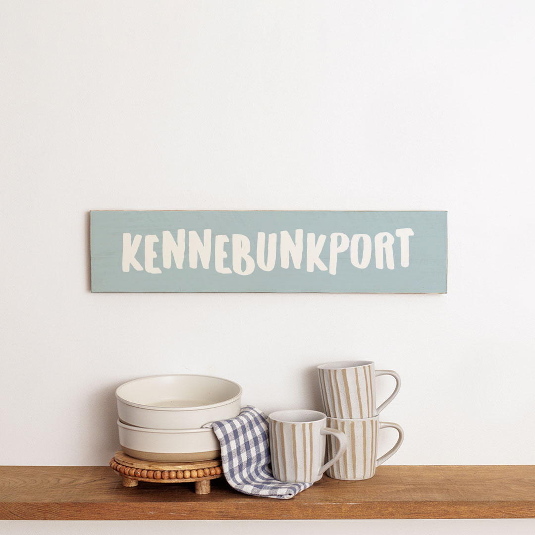Personalized Light Blue and White Barnwood Sign