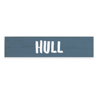 Personalized Coastal Blue and White Barnwood Sign