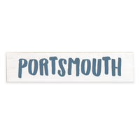 Personalized White and Coastal Navy Barnwood Sign