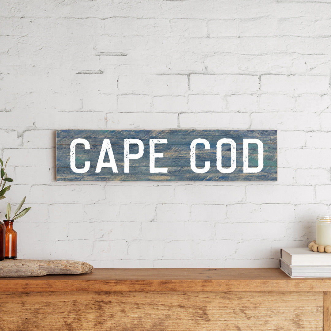 Your Word Washed Blue Personalized Barnwood Sign