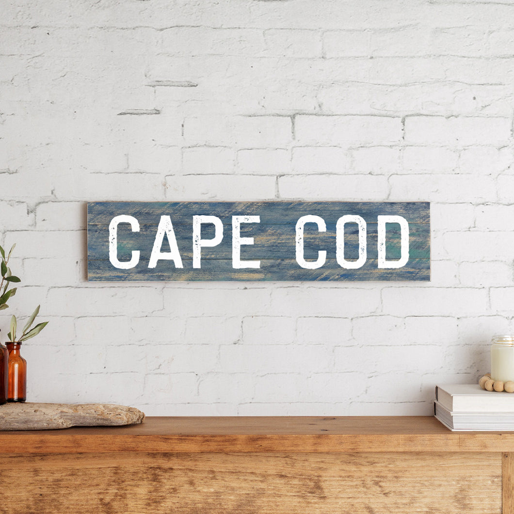 Personalized Your Word Washed Blue Barn Wood Sign