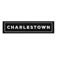Charlestown Black and White Barnwood Sign