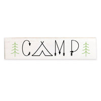Camp Tent Barnwood Sign