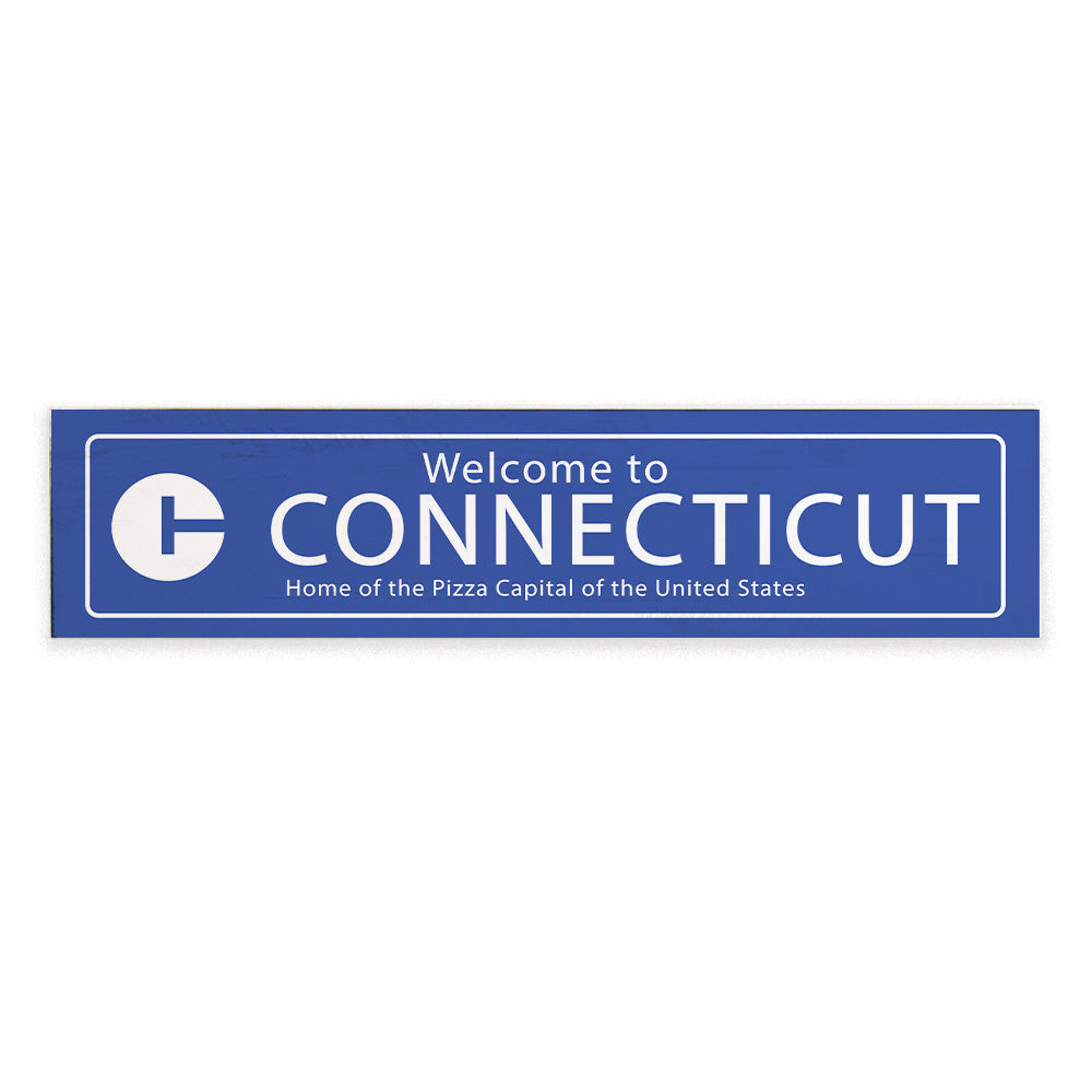 Welcome To Connecticut Barnwood Sign