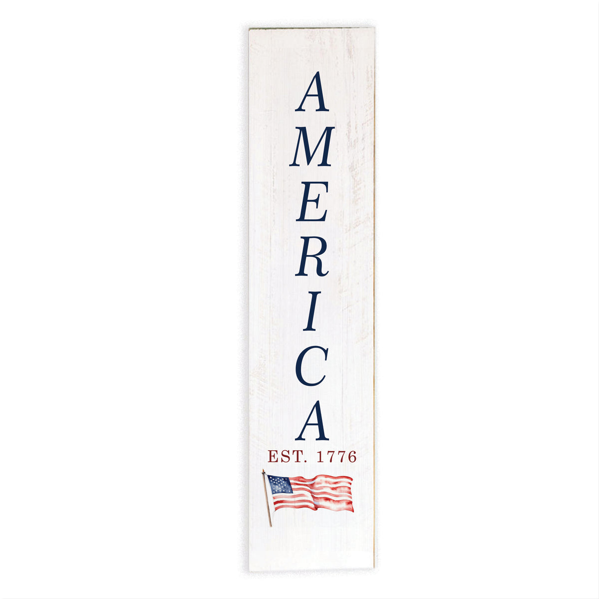America EST. 1776 Flag Barn Wood Sign