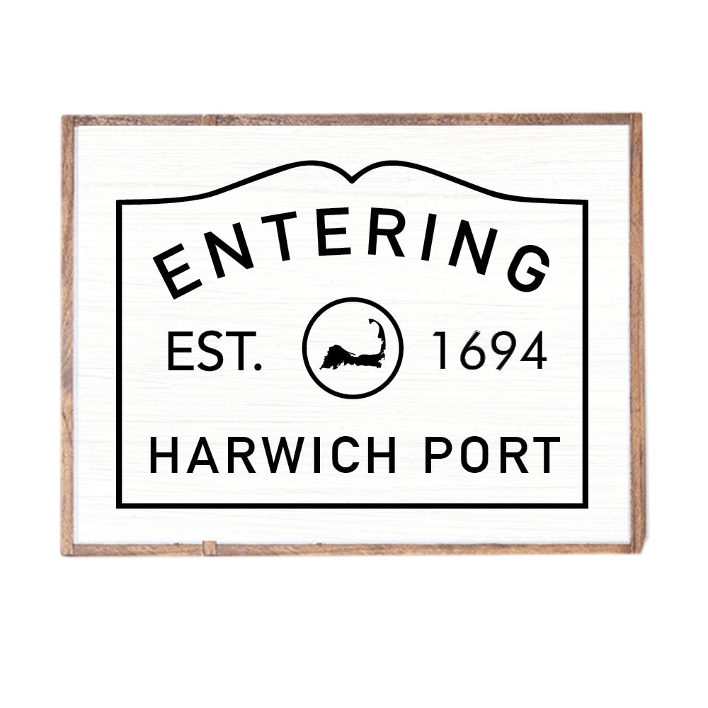 Entering Sign 24” x 33” Personalized Wall Art