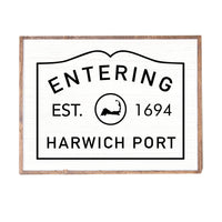 Entering Sign 24” x 33” Personalized Wall Art
