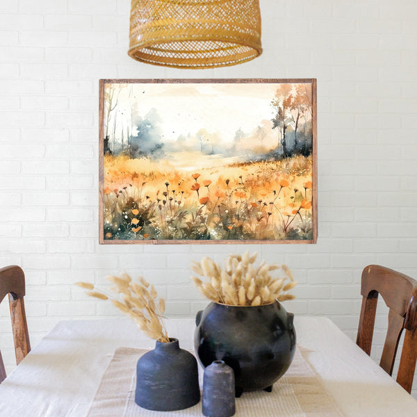 Forest Flowers Landscape Wall Art