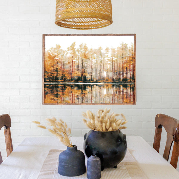 River Forest Landscape Wall Art