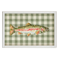 Trout Gingham Wall Art