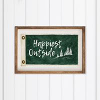 Happiest Outside Wall Art