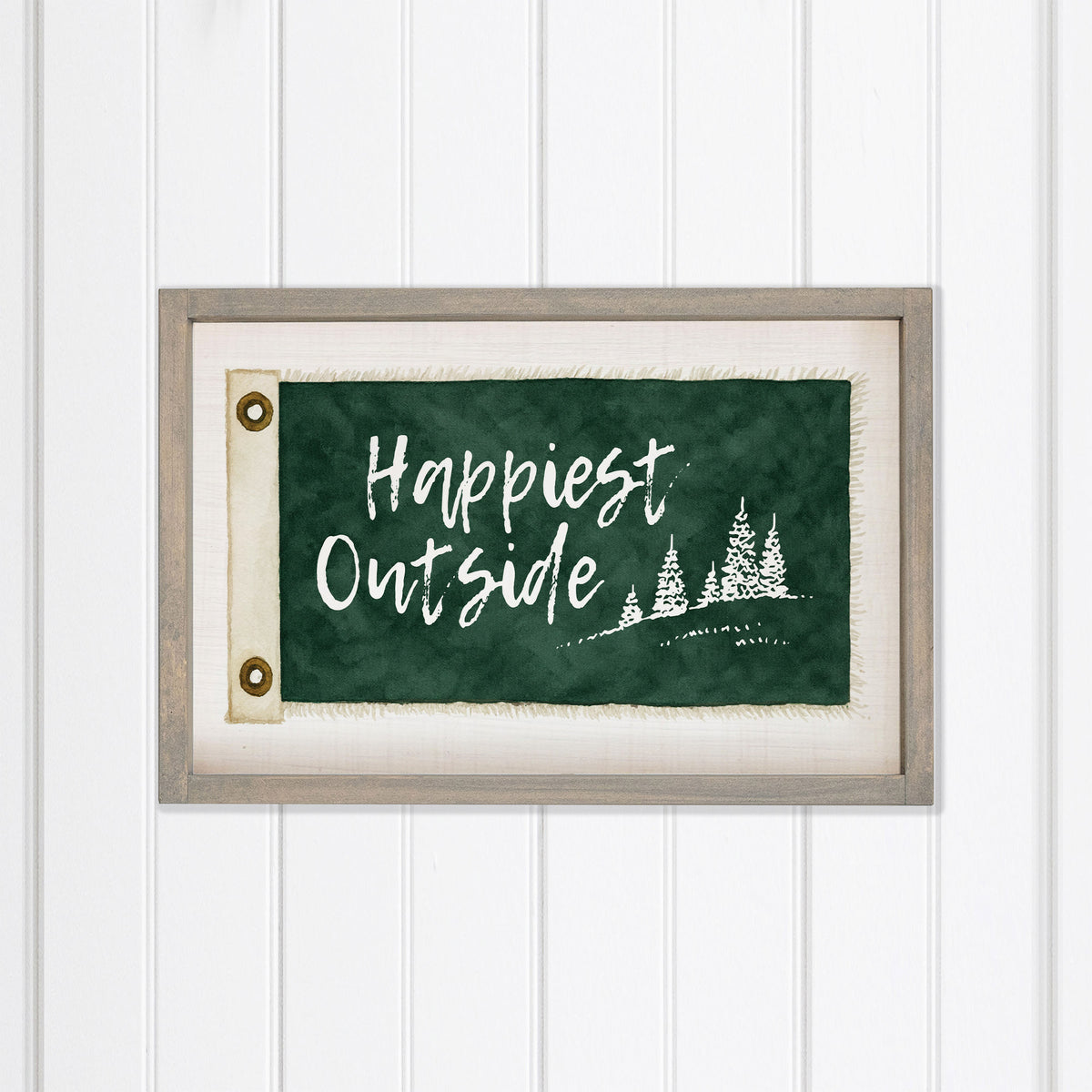 Happiest Outside Wall Art