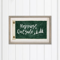 Happiest Outside Wall Art