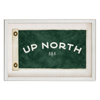 Vintage Flag Trees Personalized Wall Art