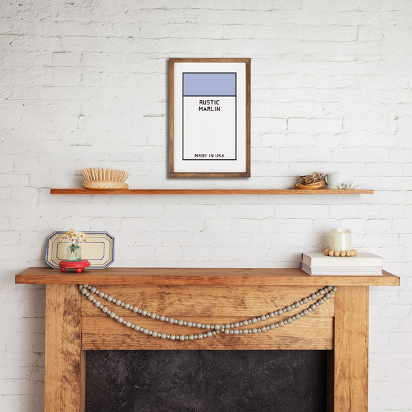 Game Board Tile Blue Personalized Wall Art