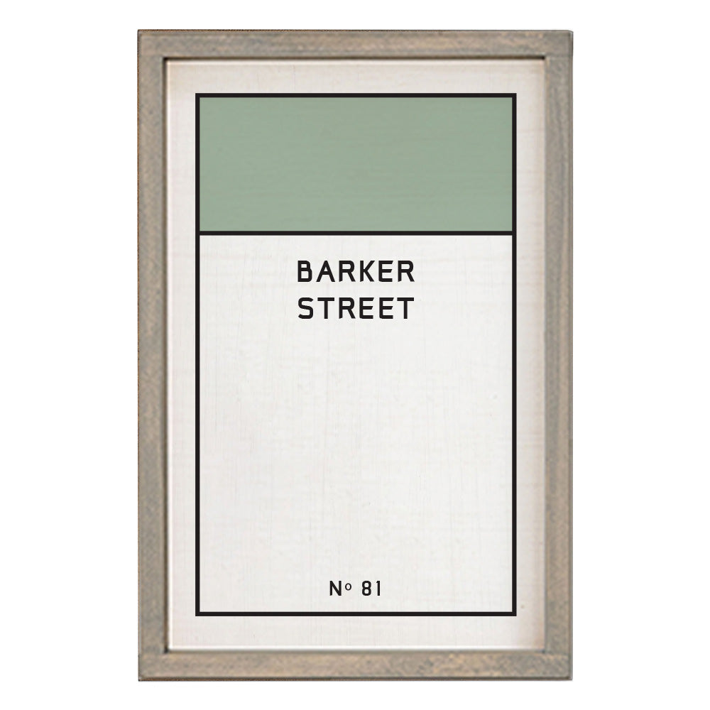 Game Board Tile Green Personalized Wall Art