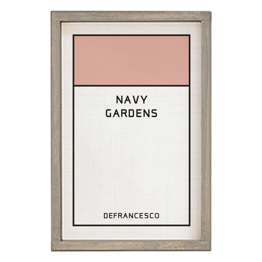 Game Board Tile Pink Personalized Wall Art