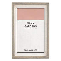 Game Board Tile Pink Personalized Wall Art