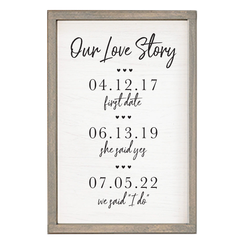 Our Love Story Wall Art