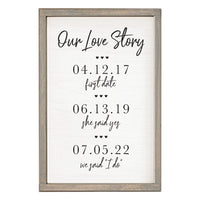 Our Love Story Wall Art