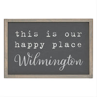 This Is Our Happy Place Personalized Rectangle Wall Art