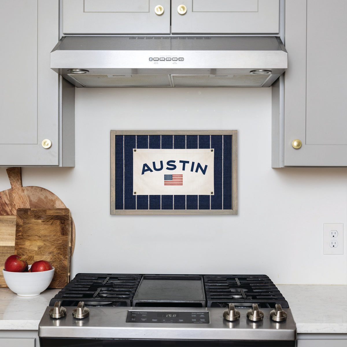 Americana Stripe Personalized Wall Art