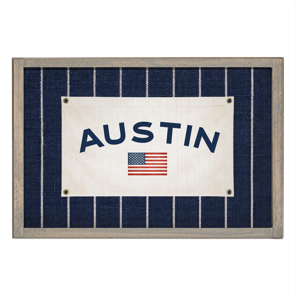 Americana Stripe Personalized Wall Art