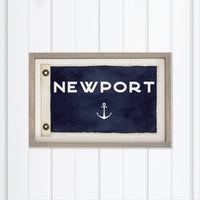 Anchor Vintage Flag Personalized Wall Art
