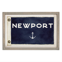 Anchor Vintage Flag Personalized Wall Art