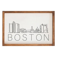 Boston Line Art Wall Art