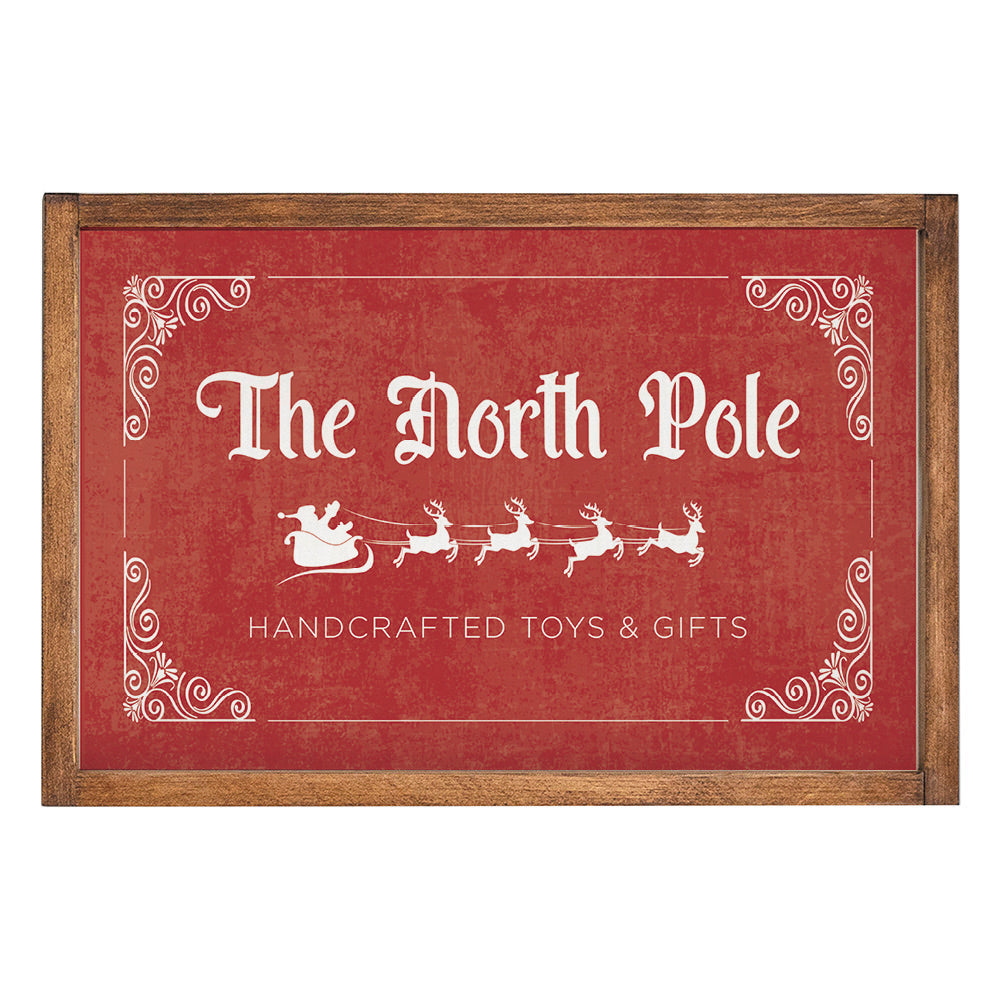 The North Pole 13" x 19" Wall Art