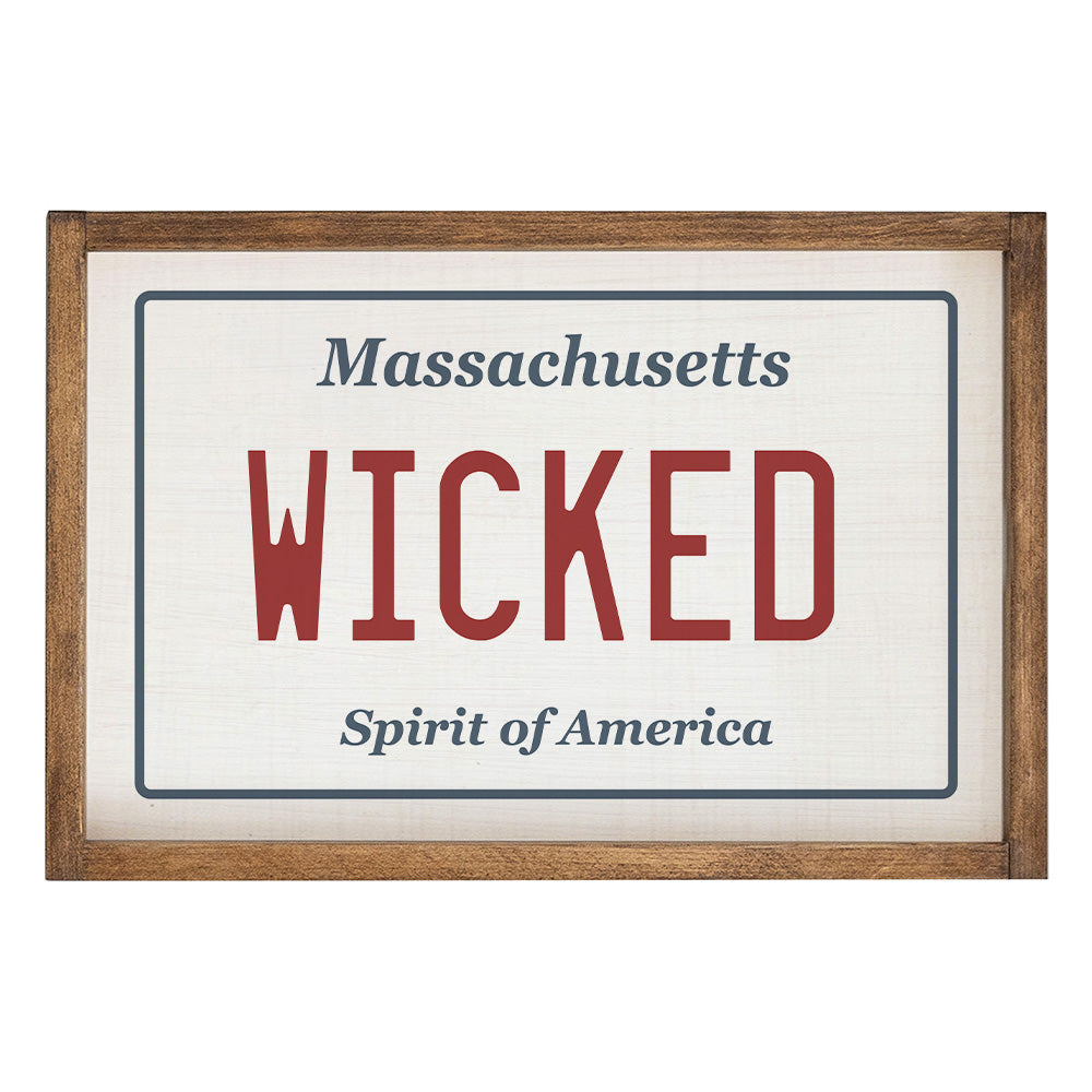 Wicked License Plate 13" x 19" Wall Art
